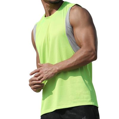 China Real QUICK DRY Men's Wear Vests Sports Strong Men's Basketball Vest Soccer Beach Top Mens For Gym Fitness for sale