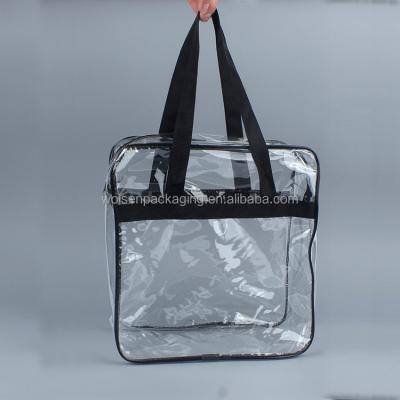 China China Recyclable Clear PVC Bag/Plastic Clear PVC Zipper Packaging Bags/PVC Packing Bag for sale