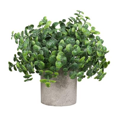 China Wholesale Artificial Plants Desktop Potted Mini Indoor Decorations Artificial Plant Nordic Touch Natural Clover Plant DS515 for sale