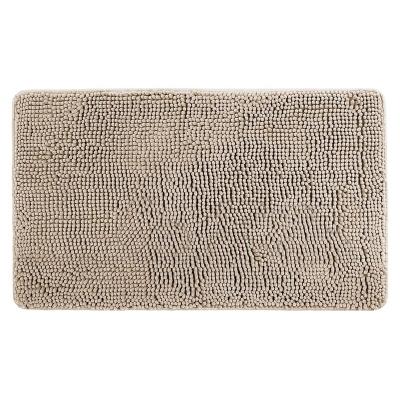 China Sustainable Water Absorbent Microfiber Chenille Bathroom Blanket Mat Set for sale