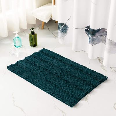 China Durable Rectangle Embroidered Bath Blanket Chenille Home Decor Bath Blanket Soft And Comfortable Bathroom Blankets Non Slip Super Absorbent Water Chen for sale