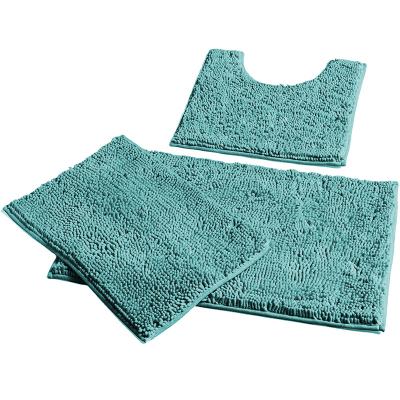 China Hot Selling Chenille Bathroom Cover Mat Non-Slip Machine Wash Dry Original Luxury Plush Bath Mats Viable For Bathroom for sale