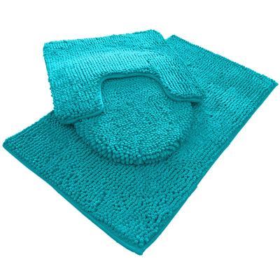 China FMT Size Chenille Hotel Bath Mat Set Microfiber Bathroom Rugs Sustainable Good Quality Customized Chenille Shaggy Size for sale