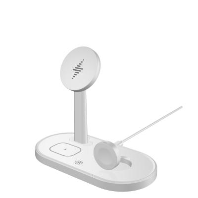 China Video Game Player Portable 3 in 1 QI Wireless Charging Stand Multi-Function Stand Three-in-One Charger for Phone Earbuds for sale