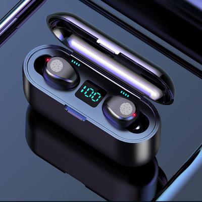 China Cheap Price F9-34 Earphone TWS Earbuds F9 2000mAh Battery LED Display Wireless Charger /Type-c Earphone Wireless Phone Holder for sale