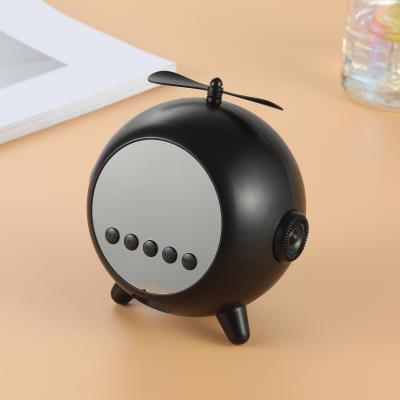 China Cute BT 5.0 Stereo Portable Digital Light LED Radio Alarm Clock Speaker Mini Phone Function Dropshipping CIO Clock Speaker for sale