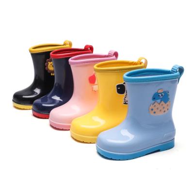 China 2020 good quality cheap cute kids waterproof rubber rain boots for sale