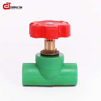 China Top Wholesale Ppr Valves Stop Valve Plastic Hand Wheel High Quality Plastic Gate Valve Anticorrosion Gold for sale