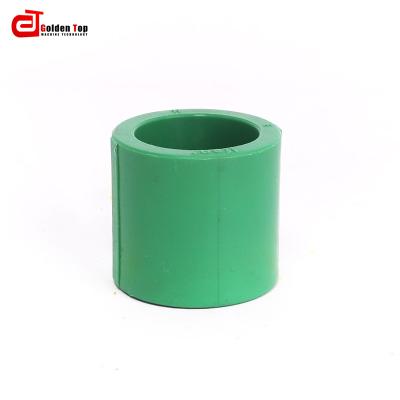 China Ppr pipe 20-160mm ppr socket corrosion resistant top fit ppr gold equal socket for sale