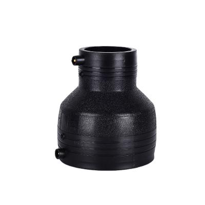 China Anticorrosion specialize in manufacturing black color electrofusion bond pe reduced plug pipe fittings for sale