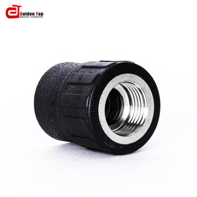 China Anti-Corrosion High Quality Popular HDPE Adapter Female Adapter Threaded Pipe Fitting Accessories PE Coupling Black Pipe Fitting for sale