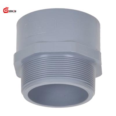 China Good Quality Corrosion Resistant High End Large Diameter 2 3 4 Inch PVC UPVC Male Screw Joints DIN PN16 Pipe Fittings for sale