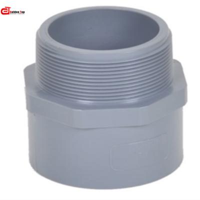 China Best Seller Corrosion Resistant Diameter PVC UPVC High Pressure Male Screw Large Joint DIN Pipe Fittings PN16 for sale