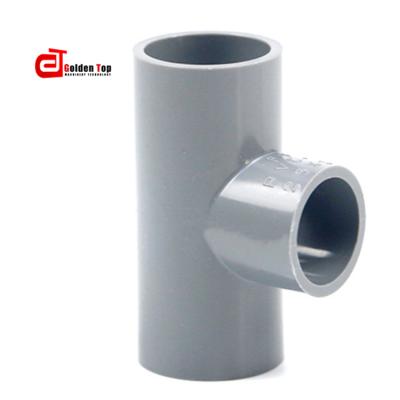 China Factory Supply PVC Fittings UPVC Pipe Tee Plastic Pipe Tee Connection Equal for sale