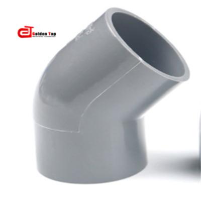 China high quality pvc upvc plastic equal 45 degree elbow pvc pipe fitting pipe fittings for sale