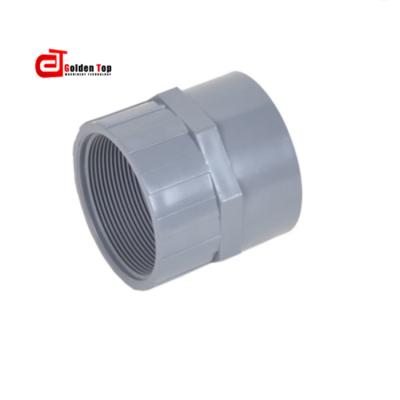 China UPVC PVC Pipe Fitting Adapter Corrosion Resistant High Pressure Female Threaded Coupling Screw Joints Din For Sale for sale