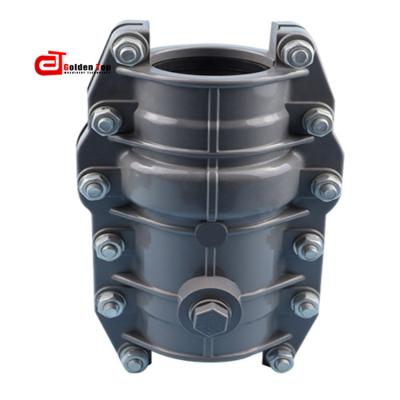 China 2021 standard PVC pipe fitting hough repair flange coupling section with reliable connection equal for sale