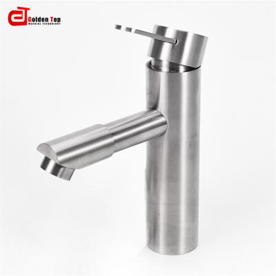 China Brass Deck Mounted Basin Faucet Modern Sanitary Cold Water Bathroom Faucets Factory Supplier for sale