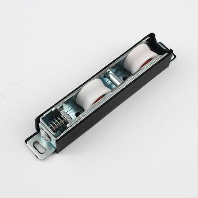 China EUROPEAN Adjustable Plastic Hanging Stainless Steel Sliding Door Roller With Double Wheels for sale