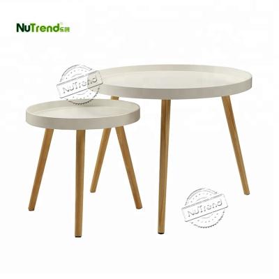 China Modern Cheap Modern Small Round End Table Living Room Side Table Casual Sets for sale