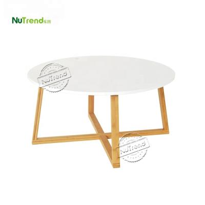 China Large modern modern white round coffee center tea table for sale