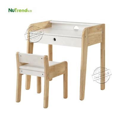 China Environmental Material Wooden Kids Study Table And Chair Set Furniture Children MDF Writing Table For Kid for sale