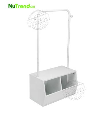 China Wholesale Multifunctional White Wooden PANEL MDF Kids Coat Shoe Drawer Shelf Rack Floor Stand for sale