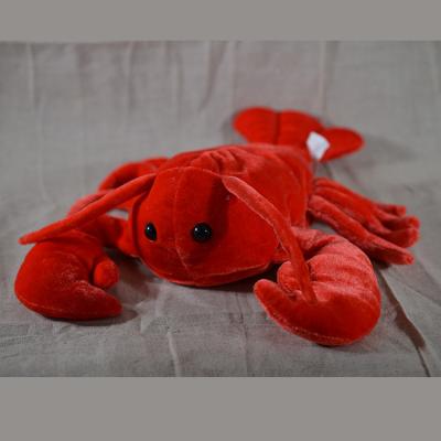 China Blue And Red Lobster Stuffed Plush Toy Custom Sea Animal Stuffed Plush Toy for sale