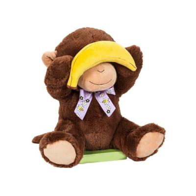 China New Design Plush Stuffed Soft Plush Monkey Toy With Banana for sale