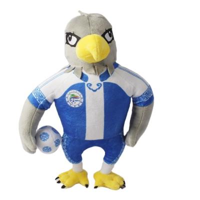 China Plush Toy Customize Football Animal Team Mascot Eagle Plush Toys For Gifts for sale