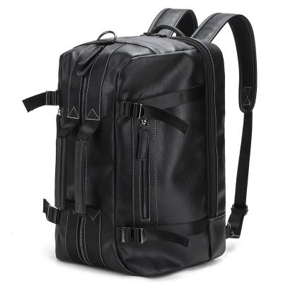 China With USB Baigou factory large capacity travel backpack PU laptop backpack men's multi-function backpack for sale