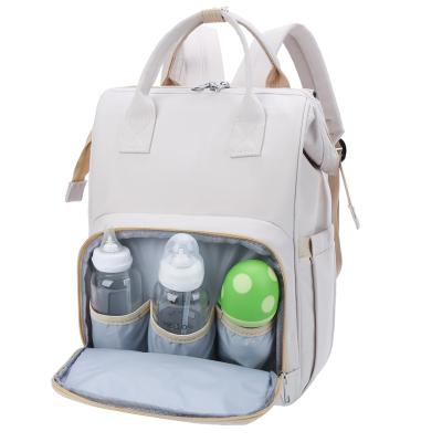 China Multi Functional Water Resistant Amazon Hot Sale Baby Diaper Bag Backpack OEM Customized Logo Mommy Bag Organizer for sale