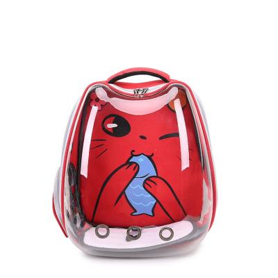 China Hot Selling Window Good Quality Travel Cage Pet Backpack Cat Breathing Bag For Outdoor Traveling for sale