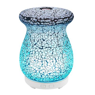 China Wholesale LOGO Customized LOGO Hotel Glass Mosaic Design Aromatherapy Humidifier Aroma Diffuser Ultrasonic Aroma Diffuser 100ml for sale