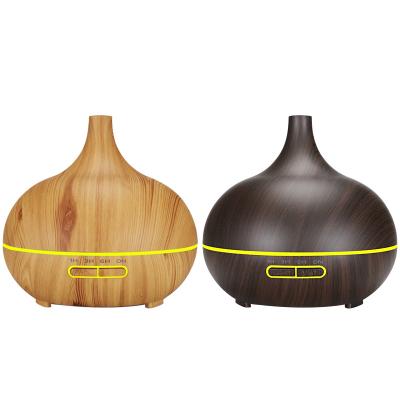 China Wholesale 300ml RV 7 Led Lights Electric Wood Grain Humidifier Ultrasonic Aromatherapy Essential Oil Diffuser for sale