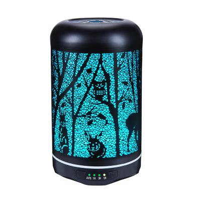 China Wholesale 250ml RV Hotel 7 Color Electric Essential Oil Diffuser Forest Deer Ultrasonic Umidifier Iron for sale