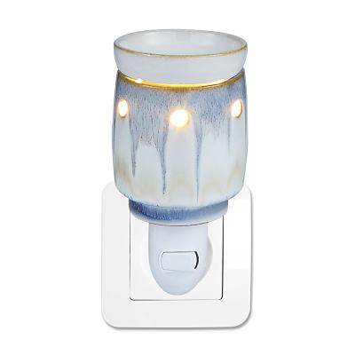 China Europe and the United States wholesale household plug small night lamp ceramic spun wax melt ceramic burners for sale