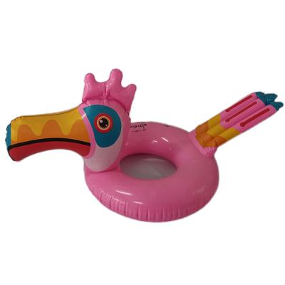 China Kid Shape Animal Pink Toucan Swimming Ring for Kids for sale