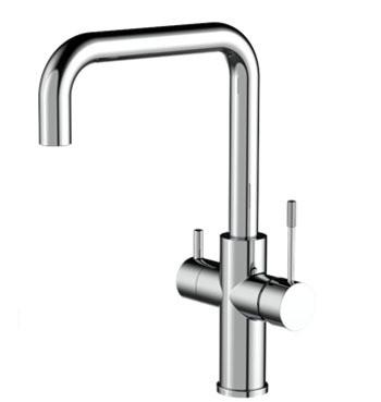 China Contemporary Kitchen 3 in 1 Water Filter Tap Hot Cold Water Mixer Filtration Taps for sale