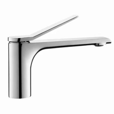 China Bathroom Water Saving Wash Basin Faucet For Modern Single Handle Brass Lavatory Sink Taps for sale