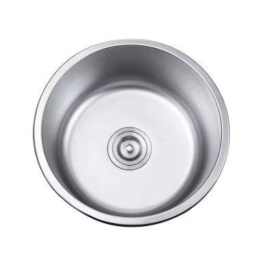 China One Hole 201/304 Stainless Steel Kitchen Sink Undermount Square and Round Hidden Sink for sale