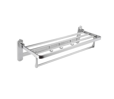 China Bathroom Metal Stainless Steel Towel Rails Aluminium Towel Rack With Hook for Storage for sale