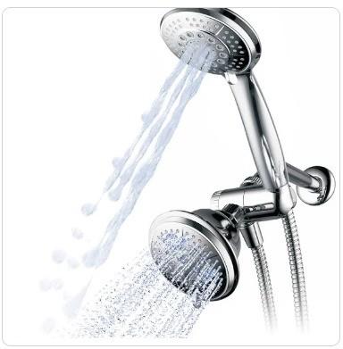 China Lizhen Hwa.Con Rainfall Shower Head Bathroom Shower System with Electroplating Surface for sale