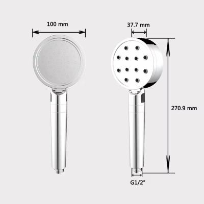 China Modern Bathroom Lizhen Propeller Driven Handheld Shower Head High Pressure Water Saving for sale