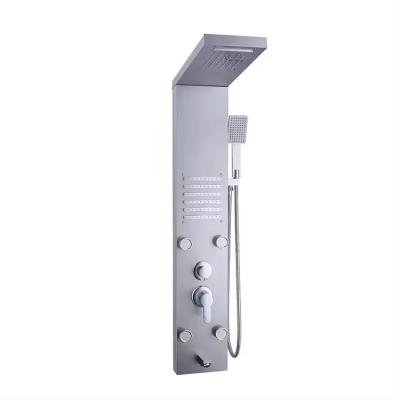 China Upgrade Your Shower Experience with Stainless Steel Shower Panel and Hand Sprayer for sale