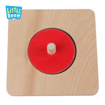 China Early Montessori Puzzle Learning Toys Educational Toys My Round Cartoon Children Wooden Learning Toys for sale