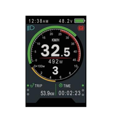 China High Performance Black 24v/36v/48v Bicycle Accessories Display LCD Screen XCC02 for sale