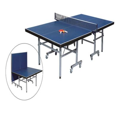 China Manufacturer Indoor Indoor Professional High Quality Folding Ping Pong Table With Removable Casters for sale