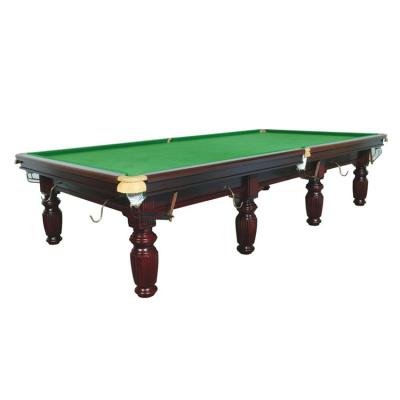 China SZX 12ft Leather Slate Professional Solid Wood Pool Table For Sale for sale