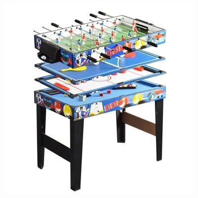 China MDF With PVC Laminated MDF With PVC Laminated Cheap SZX 4 In 1 Multi Game Table With Billiards Air Table Tennis And Hockey Football Table Game For Kids children for sale